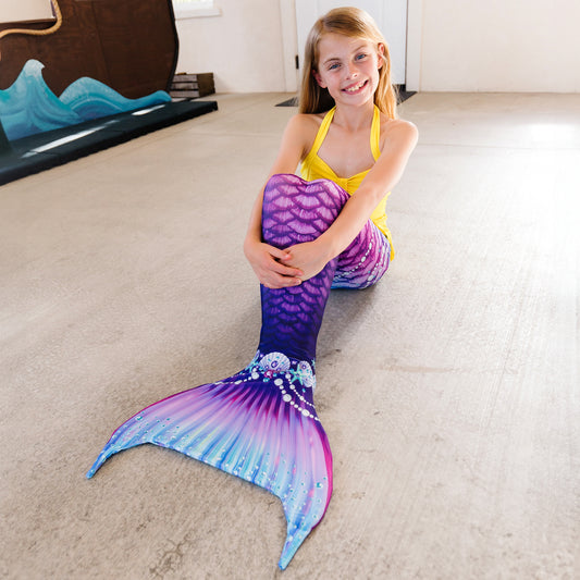 New Purple Fantasy Mermaid Tail - with Monofin