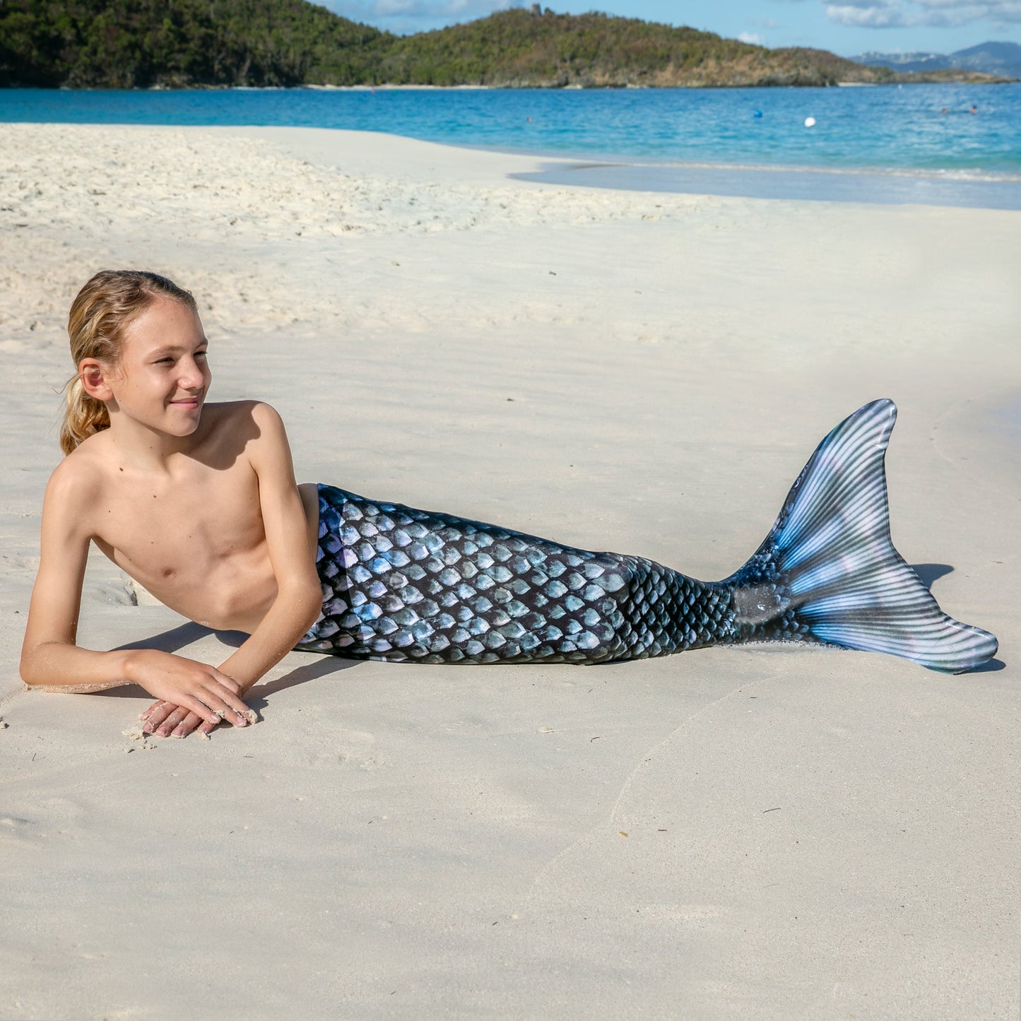 Barracuda Black Mermaid Tail Only