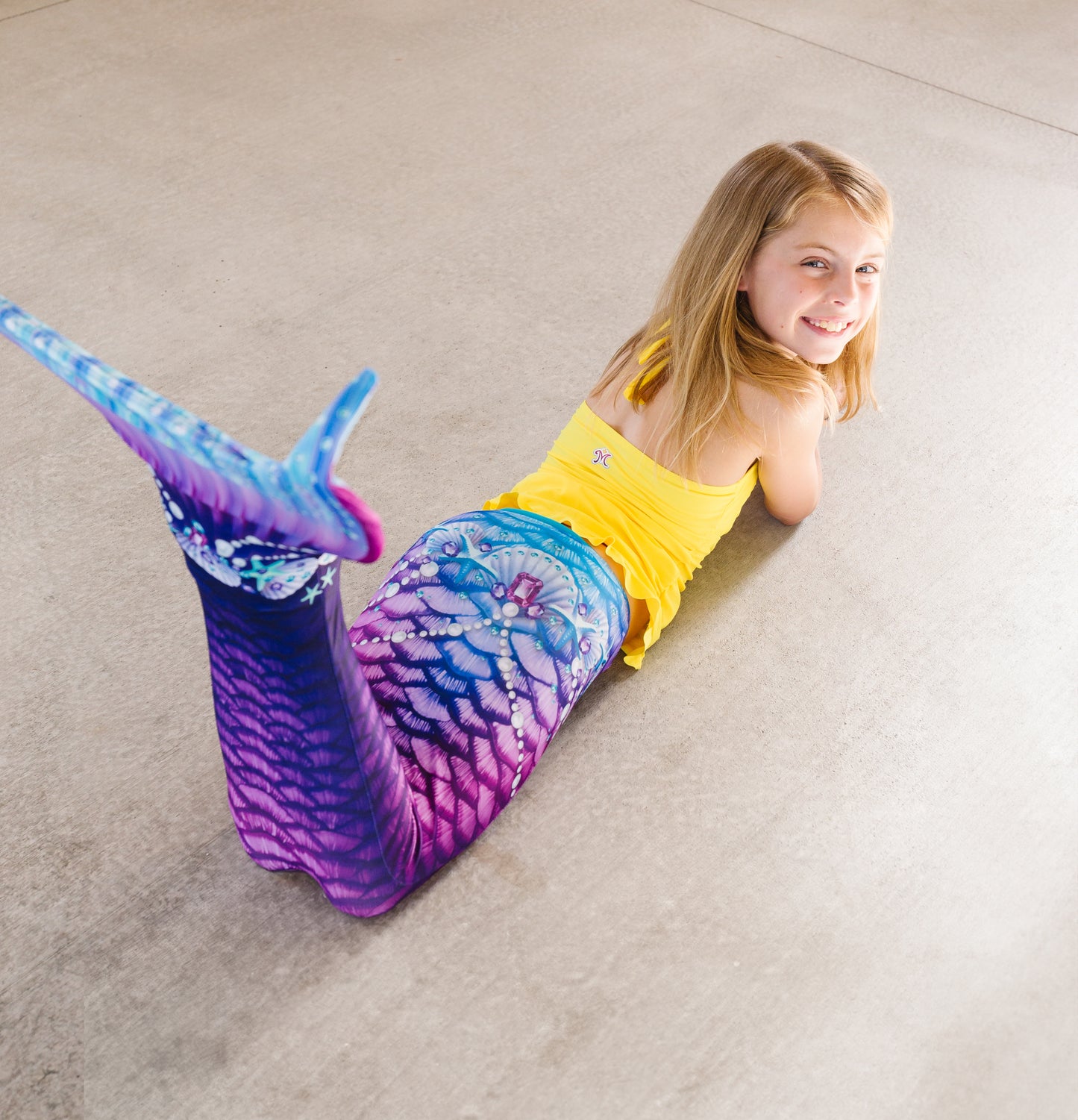 New Purple Fantasy Mermaid Tail - with Monofin