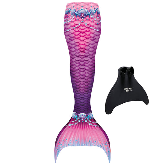 New Pink Fantasy Mermaid Tail - with Monofin