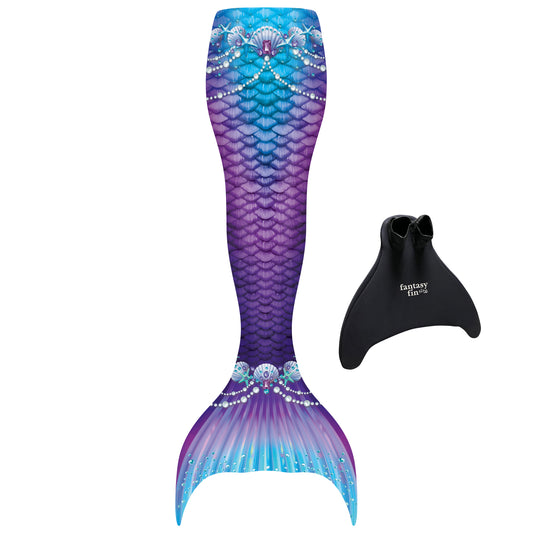 New Purple Fantasy Mermaid Tail - with Monofin