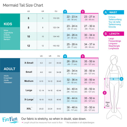 Barracuda Black Mermaid Tail Only