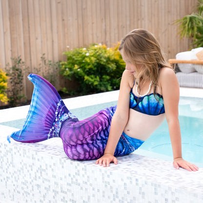 New Purple Fantasy Mermaid Tail - with Monofin