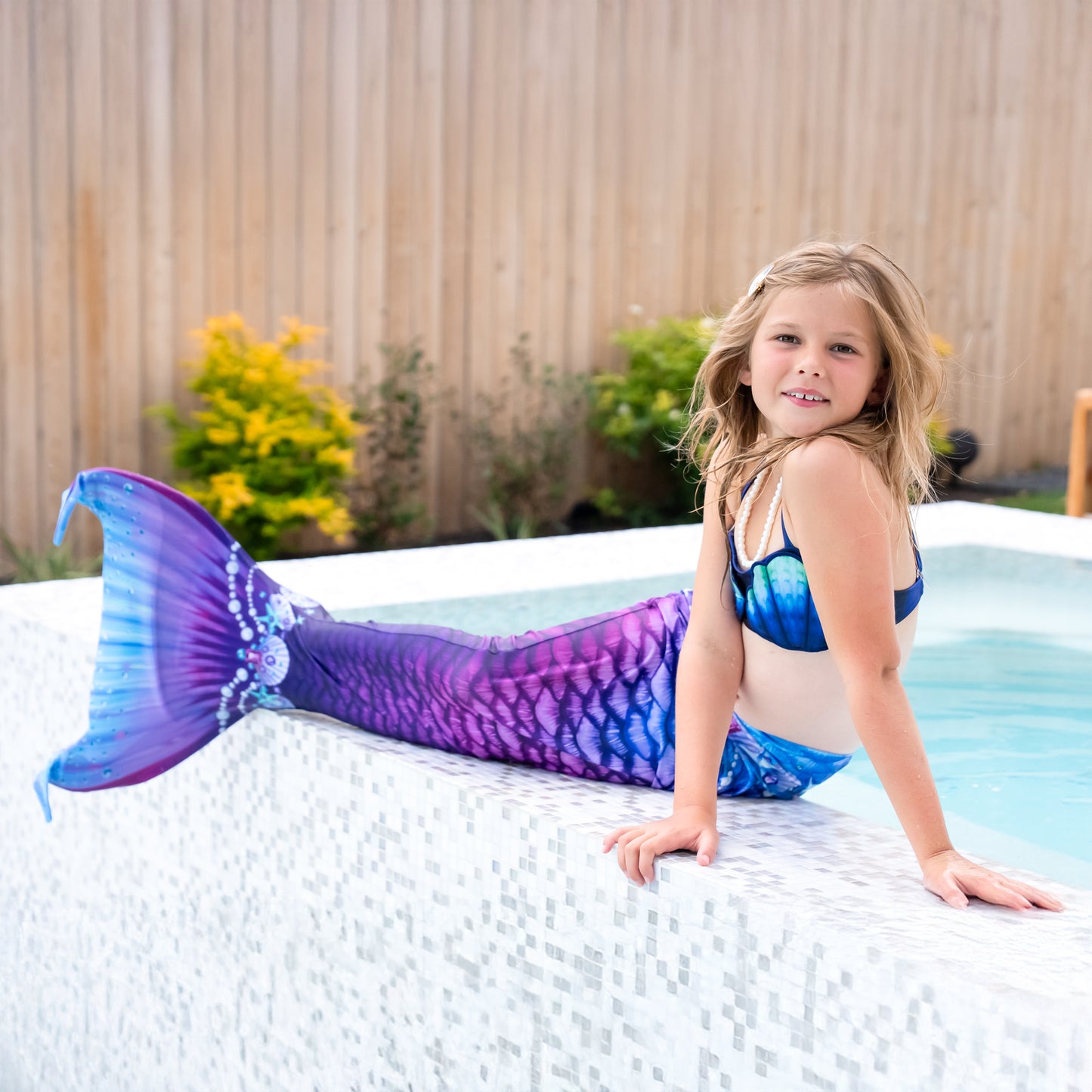 New Purple Fantasy Mermaid Tail - with Monofin