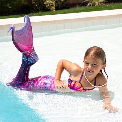 New Pink Fantasy Mermaid Tail - with Monofin
