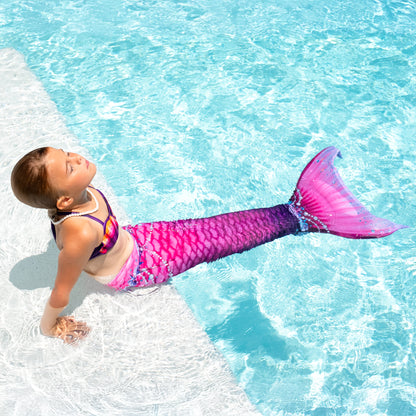 New Pink Fantasy Mermaid Tail - with Monofin