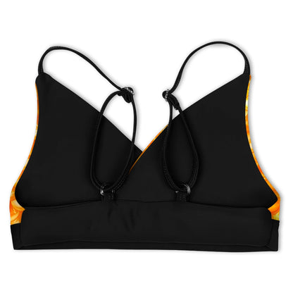 Girls Tropical Sunrise Reversible Bikini Top