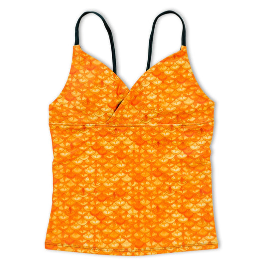 Girls Tropical Sunrise Tankini Top